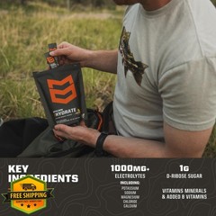 MTN OPS Hydrate Electrolyte Powder Pineapple 20 Packs