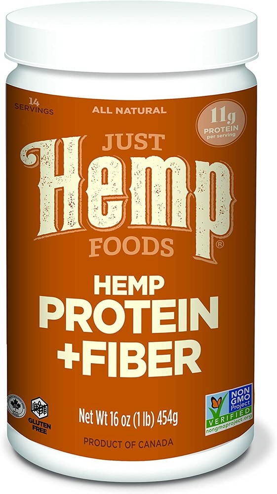 Just Hemp Foods Hemp Protein Powder Plus Fiber 16 oz Non-GMO 2025