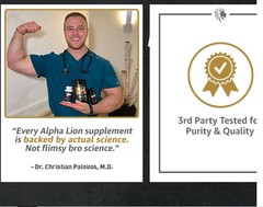 Alpha-Lion SUPERHUMAN PRE-WORK 12 oz (21 Serv) Berry Melon Breeze BEST BY 10/26