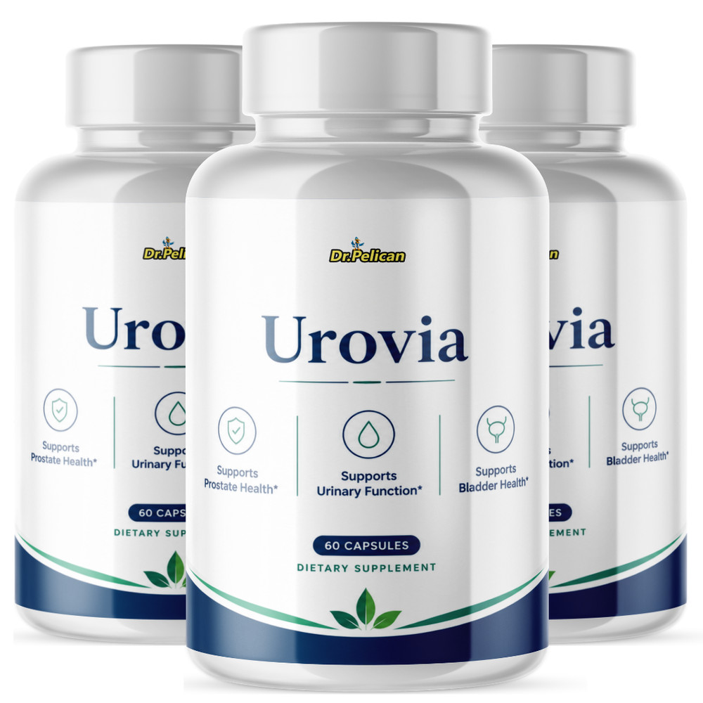 Urovia- Prostate Support- 3 Bottles- 180 Capsules