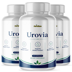 Urovia- Prostate Support- 3 Bottles- 180 Capsules