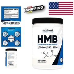 250g Beta-Hydroxy HMB Powder – Unflavored, Muscle Recovery Supplement