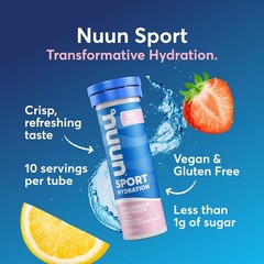 nuun Hydration Sport Drink Dissolving Vegan Tablets – Variety Pack – 5.8oz/30ct