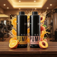 QNT PUMP Pre-Workout Drink 450ml Orange Flavor | 30 Servings | Unisex