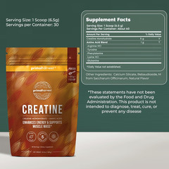 Primal Harvest Creatine Powder Muscle Strength Energy Recovery Support