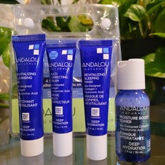 Andalou Naturals The Deep Hydration Routine On Go Kit Skin Care Moisturizer Set