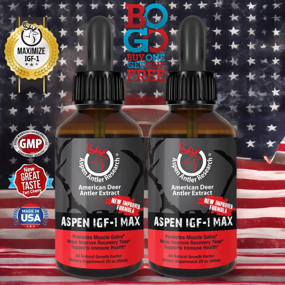 Deer Antler Velvet Extract Spray – IGF-1 | 200mgs, 2 Pack | 43X Concentration!