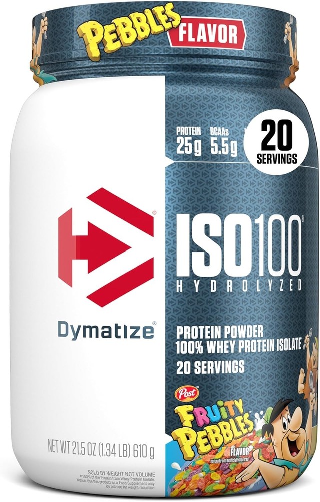 Dymatize x Fruity Pebbles ISO100 Whey Protein Powder Isolate,Protein,20 Servings