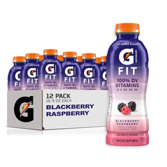 Fit Electrolyte Beverage, Healthy Real Hydration, Blackberry Raspberry, 16.9.Oz