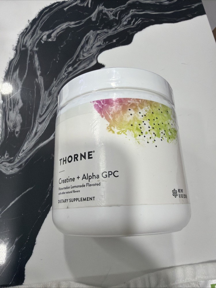 THORNE Creatine + Alpha GPC Watermelon Lemonade 30 Servings