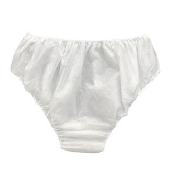 10x Disposable Underpants White Double Woven Paper Briefs Unisex Underwear D-dx