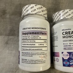 2x! Creatine Capsules 90 Count 2500mg Non-GMO Gluten Free for Maximum Effect