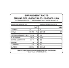 Nutriplus+ Pre-Workout Tropical Mix Powder 200g | Energy Focus Performance