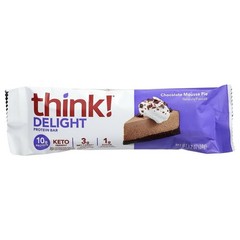 think! Protein Bar Chocolate Mousse Pie 34g Protein 10 Bars EXP 08/2026