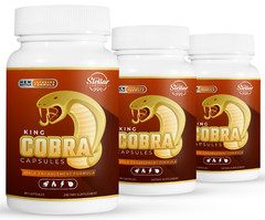 3 Pack King Cobra Capsules for Men-New Improved Formula-90 Capsules x3