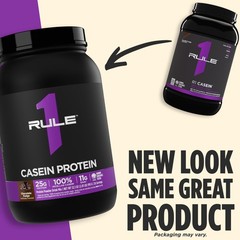Rule 1 Casein Protein – 25g Protein and 11g EAAs Per Serving from Slow-Release