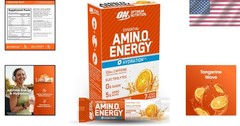 Tangerine Wave Energy Powder with Electrolytes – 7 Stick Packs for Hydration