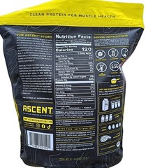 Ascent 100% Whey, Native Whey Protein Blend, Vanilla Bean (4.25 Pounds)