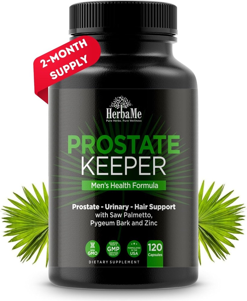 Prostate Support Supplement for Men with Saw Palmetto, Pygeum Bark, Pumpkin…