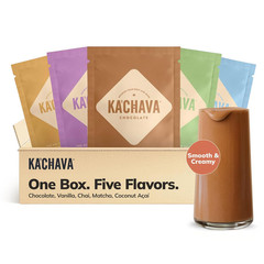 Ka’Chava All-In-One Nutrition Shake Blend, 5 Flavor Sample Pack, 5 Servings, …