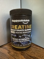 Happyummmm Creatine Monohydrate Gummies 5000mg 90ct EXP:11/27 Blueberry