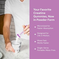 Create Creatine Monohydrate Powder Sticks-30 ct Variety Lemon Lime-Mix Berry etc