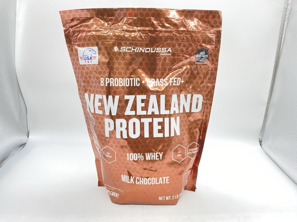 Schinoussa Probiotic Whey Protein Powder | Grass-Fed | Chocolate | 2 lb |