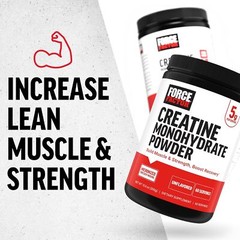 FORCE FACTOR Creatine Monohydrate, Creatine Powder for Muscle Gain, More Strengt