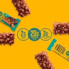 Fulfil Protein Bars Chocolate Salted Caramel Flavored Gluten 20G Protein Pantry