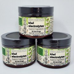Santa Cruz Paleo Electrolyte Powder Kiwi Flavor 30 Servings Per Tub (3 Pack)