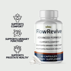 FlowRevive- Prostate Support- 3 Bottles- 180 Capsules
