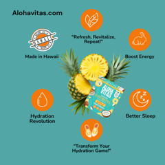 Aloha Vitas- Electrolyte Enhancer – Hawaiian Hydration Powder -Made in Hawaii