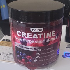 ootoo Creatine Monohydrate Gummies Berry 120 Count 9000mg Vegan Sugar Free