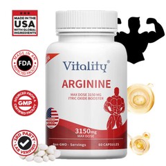 Nitric Oxide L-Arginin 3150mg Pre Workout + Testosteron Booster, Men’s Health