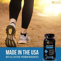 2 Bottles Testosterone Booster Alpha Fuel XT Naturally Increases Strength