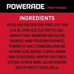Powerade Fruit Punch Sports Drink, 20 fl. oz., 24 pk.