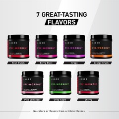 Pre Workout Powder with Creatine & 274mg Organic Caffeine – 20 Servings