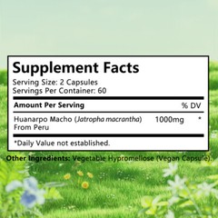 Huanarpo Macho 1000mg – Male Support, Energy & Performance – 100% Natural