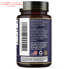 Prostate Health Supplements for Men – 3X Strength with 60 Count (Pack of 1)