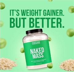 NAKED Vegan Mass Weight Gainer Protein Powder, 8 lb, 1,230 Calories