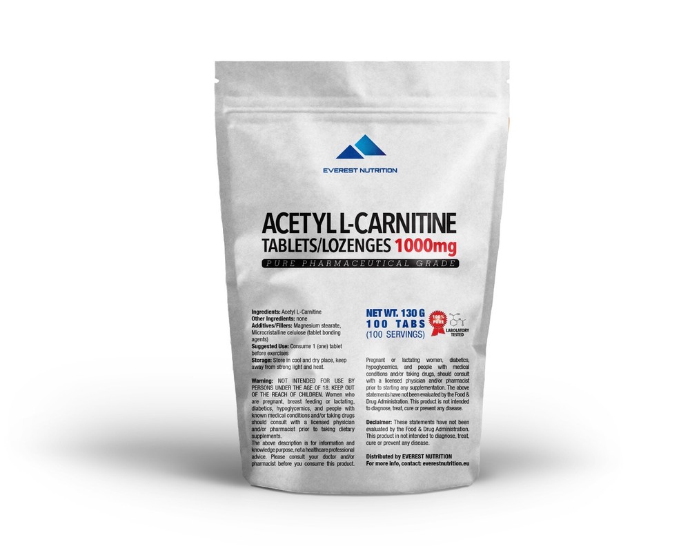 ACETYL L-CARNITINE (ALCAR, ALC) TABLETS 1000mg