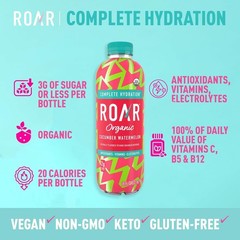 Roar Organic Electrolyte Infusions – USDA – Cucumber Watermelon -…