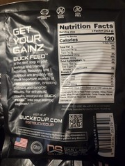 BUCKED UP BUCK FEED PROTEIN – Individual Travel Packet Samplers – 30 Pack
