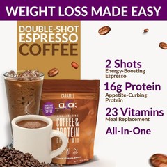 Click Coffee & Protein Powder Bag – Caramel