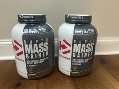 2 Pack Dymatize Super Mass Gainer, Rich Chocolate Protein Powder 6LB Exp 10/2026