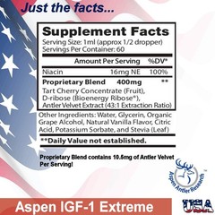BOGO Deer Antler Velvet Spray EXTREME IGF-1 | 400mg At 43X | Two Bottle Pack