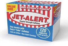 Jet Alert Stay Awake Caffeine Tablets 100 mg-Great value size