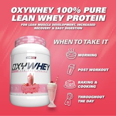 EHP Labs OxyWhey Whey Protein Isolate – 25g High Protein, Low Carb, Sugar Fre…