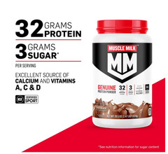 Muscle Milk Genuine Vanilla Protein Powder 32g Protein 1.9LB