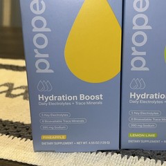 Proper Electrolytes Hydration Powder Lemon Lime, Cucumber Melon, Pineapple